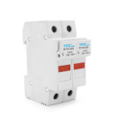 Корпус под плавкий предохранитель YRO RT18-32/2P, 32A, 500/690V, со световым индикатором, DIN, под предохранитель 10*38mm, контакты медь.78*35.2mm