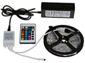 Світлодіодна стрічка SMD 5050 RGB 5м з пультом і блоком живлення MHZ