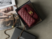 Сумка жіноча Chanel міні - ЛЮКСОВА ЯКІСТЬ бордовий