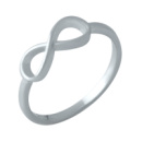 Серебряное кольцо CatalogSilver с без камней, вес изделия 1,86 гр (1999363) 17.5 размер