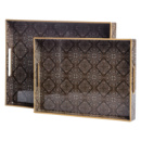 Набор прямоугольных подносов для подачи еды 2 (шт) 40×30×4 (см) HP-HK-14