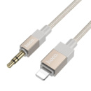 Кабель Hoco UPA32A Lightning to Jack 3.5 1m gold