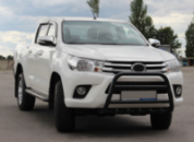 Передняя защита WT010 Black (нерж) для Toyota Hilux 2015- гг