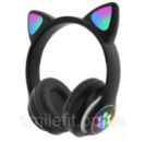 Бездротові Bluetooth-навушники з вушками з LED-підсвіткою JST-28 Чорні