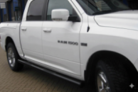 Стандартные Боковые Трубы Black (2 шт., Нержавейка) для Dodge RAM