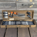 Подарочный набор шампуров Мастер BBQ ручной работы