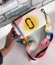 Женская сумка-клатч через плечо Marc Jacobs Snapshot Camera Bag Airbrushed yellow