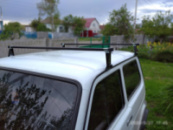 Багажник на водосток - 140см - Кенгуру - UNI - Сталева квадр. поперечка (НИВА, Волга тощо)