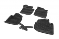 Резиновые коврики 3D в салон (4 шт, Novline) для Skoda Rapid 2012-2024 гг