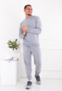 Чоловічий світло-сірий спортивний костюм