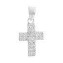 Серебряный крестик CatalogSilver с фианитами (2138976)
