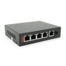 4х портовый PoE Full Gigabit коммутатор ONV-POE33064PFG, 4xPoe1000Мбит + 2х1000 Мбит + 1хSFP 1000Мбіт,до 250м, IEEE802.3af/at, мощност 65Вт