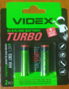 Батарейка AAА LR03 Videx Turbo Alkaline 2шт. BLISTER