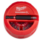 Набір біт SHOCKWAVE MILWAUKEE, (15шт), пластиковий кейс