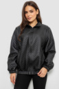 Бомбер женский с принтом, цвет черный, 257R72-1
