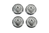 Серые колпачки на диски с кольцом 81568GR (57мм на 49мм, комплект 4 шт) для Renault