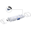 DM Кардрідер OLAF 5 in 1 TF Card Stretch head White (Код товару:38646)