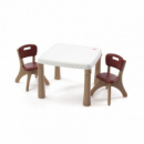 Набор: стол и 2 стула «KITCHEN TABLE & CHAIRS», 48х64х64 см/ 50х35х35 см