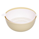 Миска-дуршлаг 2 в 1 для мытья овощей, фруктов и зелени 29.5×21×11 (см) дуршлаг пластиковый 4 (л) HP-45-7GR