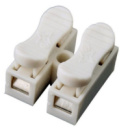 Соединитель проводов, 100шт, клемма самозажимная 2-кан