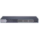 24 портовый гигабитный POE коммутатор Hikvision DS-3E1526P-SI, 24x RJ45 POE(1000M) и 2xSFP (1000M), 320 x 90 x 530 мм