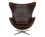 Крісло Егг екошкіра коричнева