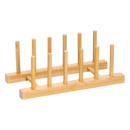 Подставка для тарелок и крышек деревянная на кухню 24.5×12×9.5 (см) HB-40-12