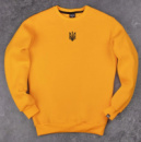 Світшот Pobedov 007 ЗИМА - Герб 4см наклейка чорна Жовтий