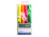 Маркер текстовий набір Buromax HIGHLIGHTER (4 кольори) круглі
