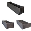 Комплект из 3 мягких органайзеров ORGANIZE из спанбонда для аккуратного хранения детских вещей и белья (серый)