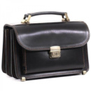 Барсетка шкіряна класична ручна робота Чорний (1939512662)