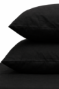 Наволочка Ecotton 50х70 см фланель із бавовни Black чорний