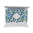 Риза дерев'яна, розписна № 4060, колір білий (130 см х 130 см)