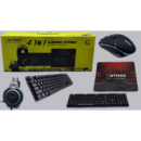 Игровой комплект для геймера XSTRIKE XS-2030 4 в 1 с подсветкой RGB Gaming Мышь Наушники Клавиатура Коврик