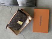 Сумка Louis Vuitton Pochette Metis Small size коричневий+ світлий беж.