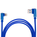 Кабель USB - Apple (Blue) 90°