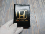 Шкіряна обкладинка для автодокументів з логотипом Honda, для прав старого і нового зразка