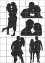 Цукрові картинки Lovers (12 варіантів)