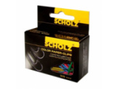 Скріпки Scholz 28мм прямі кольорові 100шт