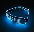 Светодиодные LED очки RESTEQ синие для вечеринок, 3 режима свечения, в комплекте батарейки