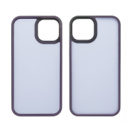 Чехол Colorful Matte Case для Apple iPhone 12/ 12 Pro темно-фиолетовый Люкс