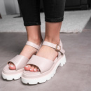 Женские сандалии Fashion Bean 3650 39 размер 25 см Бежевый