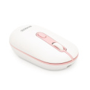 Мышь беспроводная JEDEL WD133, 800/1200/1600DPI, 2.4 GHz+Bluetooth 5.0, 3.7V 400mAh, Type-C зарядка. 105x60x34 мм. White. Box