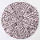 Салфетка сервировочная на стол Ø37 (см) кругла под тарелки и столовые приборы Серый HP-35-3G