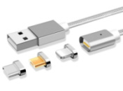 USB-кабель магнітний 360° 3 in 1 (type C, micro, IPHONE)