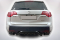 Задняя защита B1-47 Черная (нержавейка) для Acura MDX 2007-2013 гг
