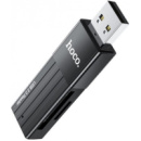 Кардридер Hoco HB20 Mindful 2-in-1 USB3.0 Black (Код товара:26671)