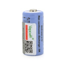 Аккумулятор 16340/CR123 Li-Ion Vapcell T8 Button Top, 850mAh, 3A, 4.2/3.6/2.5V, Purple