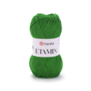 Пряжа акриловая YarnArt  ETAMIN / цвет зелёный 438 / 30 г / 180 м / Турция