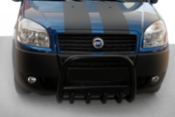 Передняя дуга QT006 Black (нерж.) для Fiat Doblo I 2005-2010 гг